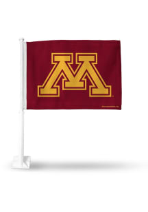 Maroon Minnesota Golden Gophers 16x19 White Pole Car Flag