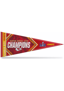 Kansas City Chiefs Super Bowl LVIII Champs 12x30 Pennant