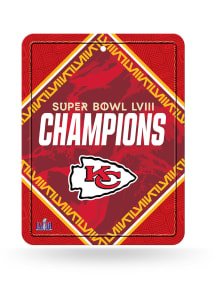 Kansas City Chiefs Super Bowl LVIII Champs Metal Sign