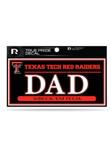 Texas Tech Red Raiders True Pride Dad Auto Decal - Red