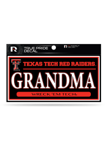 Texas Tech Red Raiders True Pride Grandma Auto Decal - Red