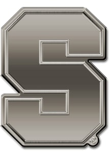 Syracuse Orange Antique Nickel Car Emblem - Silver