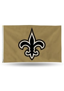 New Orleans Saints 3x5 Black Silk Screen Grommet Flag