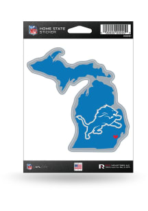 Detroit Lions Home State Auto Decal - Blue