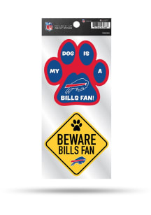 Buffalo Bills 2pc Pet Themed Auto Decal - Blue