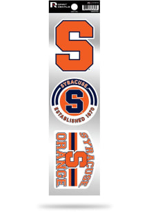 Syracuse Orange 3pc Retro Spirit Auto Decal - Orange