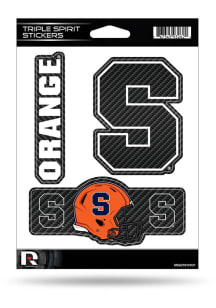 Syracuse Orange Triple Spirit Auto Decal - Orange