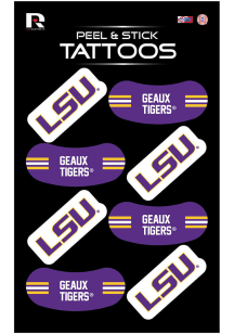 LSU Tigers 8pk Peel and Stick Tattoo