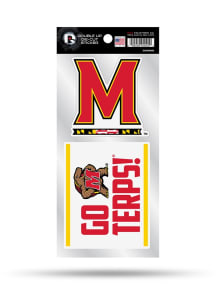 Red Maryland Terrapins Double Die Cut Decal