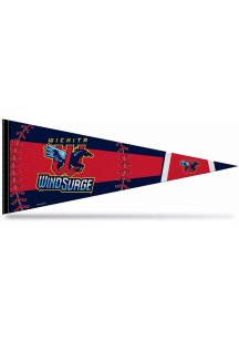 Wichita Wind Surge 12x30 Pennant - Navy Blue