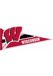 Cardinal Wisconsin Badgers Logo Pennant