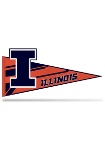 Orange Illinois Fighting Illini Logo Pennant