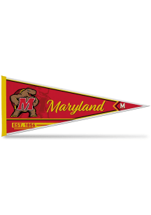 Red Maryland Terrapins Logo Pennant