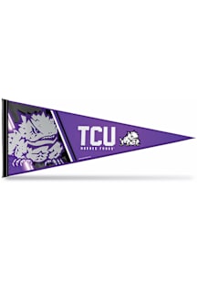 TCU Horned Frogs Bright Light 12x30 Pennant - Purple