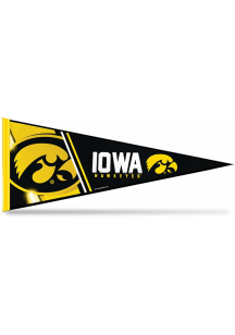 Black Iowa Hawkeyes Standard 12x30 Pennant