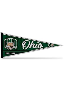 Ohio Bobcats Line Est. 12x30 Pennant - Green