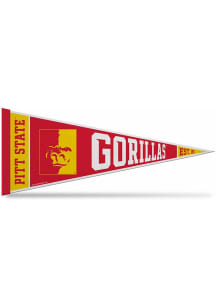 Pitt State Gorillas Standard 12x30 Pennant - Crimson