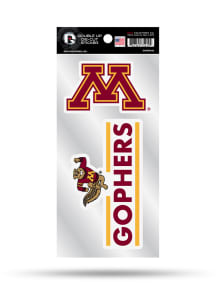 Minnesota Golden Gophers Double Die Cut Auto Decal - Red