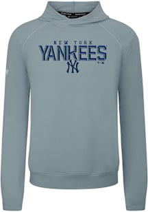 Levelwear New York Yankees Grey Mandate Carve Long Sleeve T Shirt