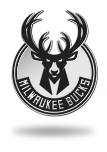 Milwaukee Bucks Plastic Molded Car Emblem - Green