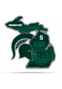 Green Michigan State Spartans State Shape Pennant