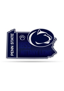 Blue Penn State Nittany Lions State Shape Pennant