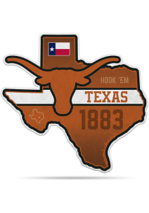 Texas Longhorns State Shape Pennant - Burnt Orange