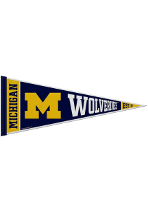 Blue Michigan Wolverines Standard 12x30 Pennant