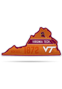 Virginia Tech Hokies State Shape Pennant - Maroon