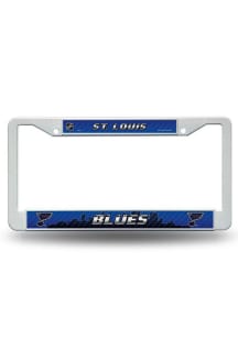 St Louis Blues White Plastic License Frame