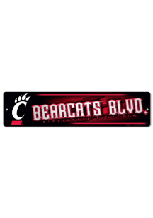 Black Cincinnati Bearcats Boulevard Sign