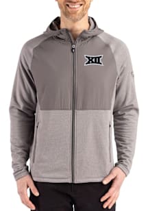 Cutter and Buck Big 12 Mens Graphite Peshastin Long Sleeve Full Zip Jacket