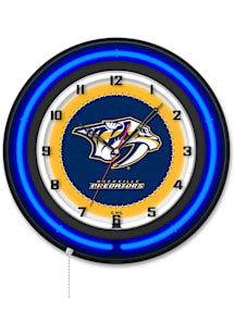 Nashville Predators 19in Neon Wall Clock
