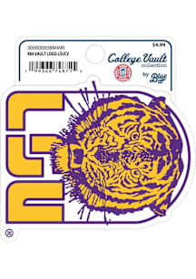 LSU Tigers R84 Vault Logo Stickers - Purple