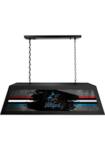 Miami Marlins Long Black Billiard Lamp