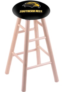 Southern Mississippi Golden Eagles Round Cushion Maple Pub Stool - Brown