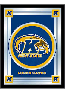 Kent State Golden Flashes Logo Hanging Back Bar Mirror