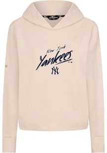 Levelwear New York Yankees Womens Tan Sweet Sizzle Hooded Sweatshirt