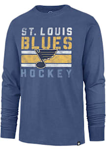47 St Louis Blues Blue Top Bin Franklin Long Sleeve Fashion T Shirt