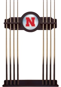Ash Nebraska Cornhuskers Solid Wood Cue Rack Pool Cue