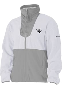 Columbia Wake Forest Demon Deacons Womens White Sequoia Light Weight Jacket
