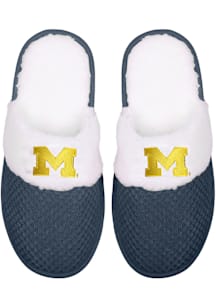 Michigan Wolverines Fur Lined Popcorn Womens Slippers