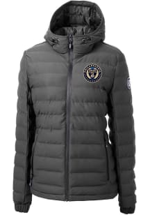 Cutter and Buck Philadelphia Union Womens Graphite Mission Ridge Repreve Heavy Weight Jacket