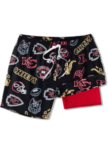 Chubbies Kansas City Chiefs Mens Black Classic Neon 5.5in Lined Swim Trunks
