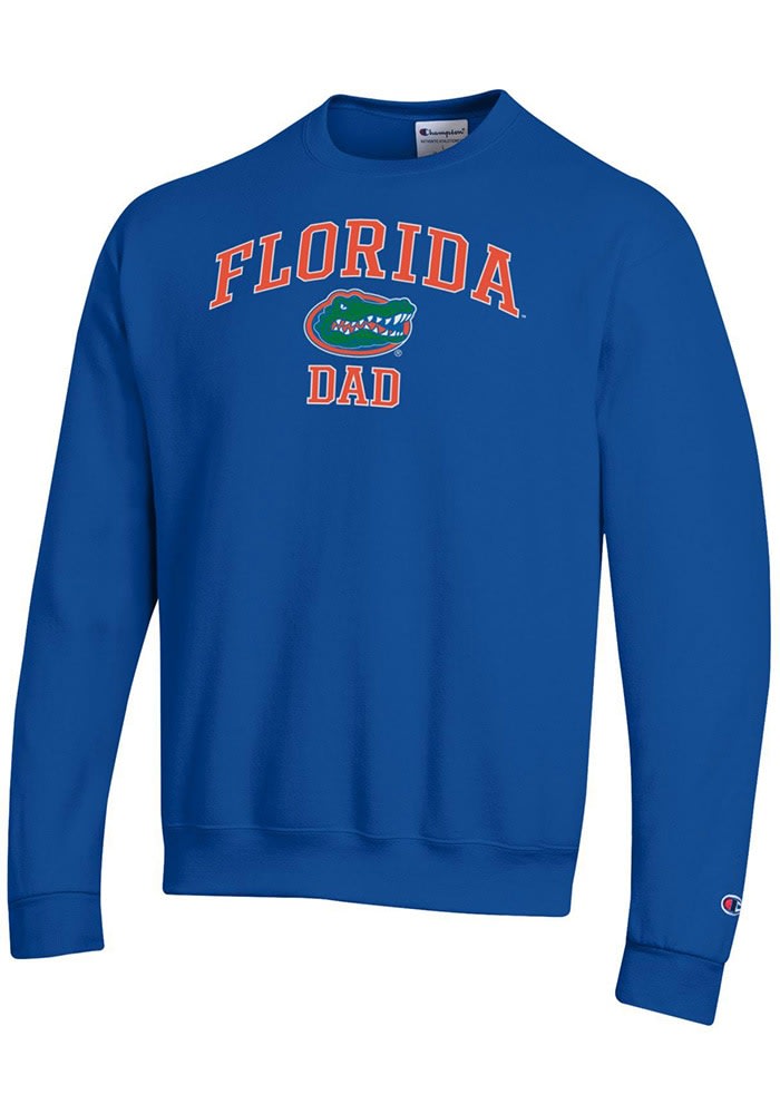 Champion Florida Gators Mens ROYAL Arch Logo Dad Powerblend Crew