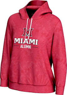 ProSphere Miami RedHawks Womens Red Alumni Hooded Sweatshirt
