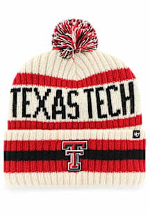 47 Texas Tech Red Raiders Natural Bering Cuff Mens Knit Hat