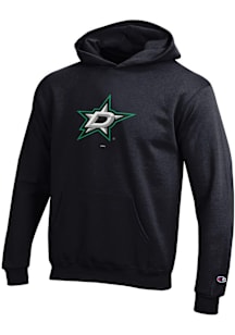 Champion Dallas Stars Youth Black Powerblend Long Sleeve Hoodie