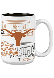 Texas Longhorns 15oz Campus Line Ceramic Mug - White