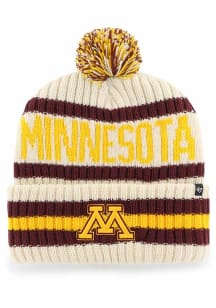 Minnesota Golden Gophers 47 Bering Cuff Mens Knit Hat - Natural